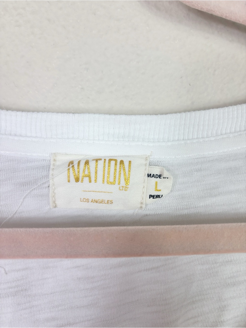 Nation LTD Celine Top in White Puff Smocked Sleeves size Large - Picture 6 of 13